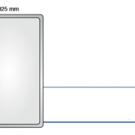 Bacinella GN 1/1 in acciaio inox h=100mm